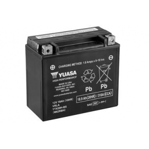 МОТО Yuasa 12V 18,9Ah High Performance MF VRLA Battery AGM YTX20H-BS(сухозаряжений